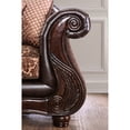 thumbnail image 6 of Hannon Traditional Leatherette Upholstered Loveseat, Brown, 6 of 7