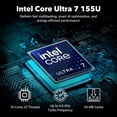 thumbnail image 2 of Lenovo ThinkPad P14s Gen 5 Laptop, Intel Ultra 7 155H(16 core), 14.5" 120Hz 3K Mobile Workstation Laptop, 96GB DDR5(2 x 48 GB), 2TB SSD, NVIDIA RTX 500(4GB GDDR6), Win11 Pro, 2 of 7