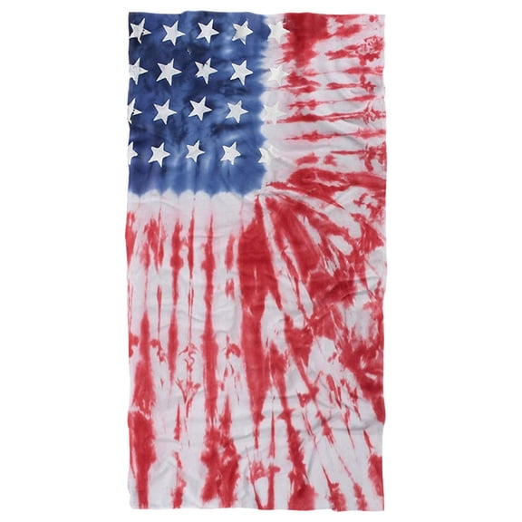 American Flag Tie Dye Beach Towel 30' X 60'