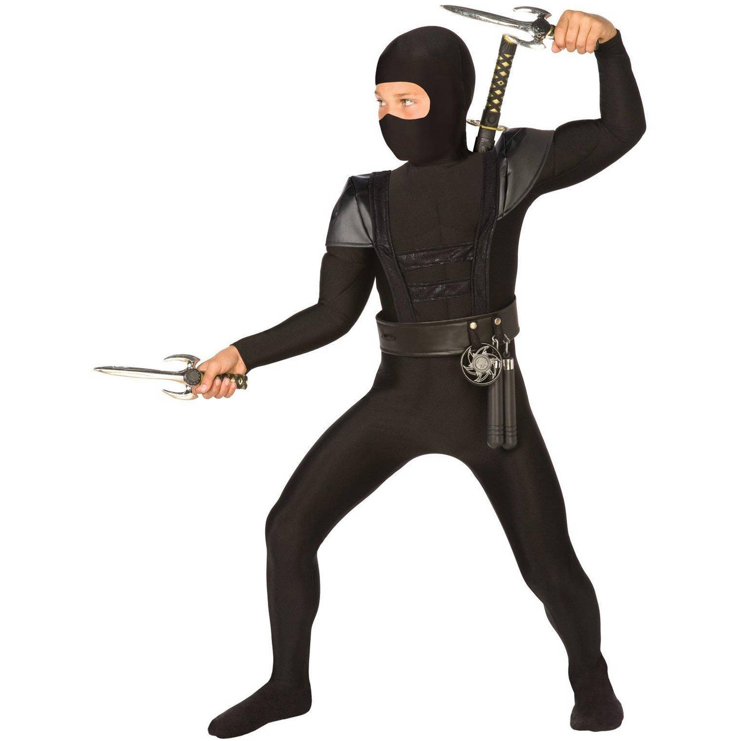 Black Fighter Ninja Child Halloween Costume