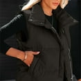 thumbnail image 5 of Gamivast Quilted Vest for Women Lightweight Full Zip Sleeveless Casual Jackets with Pockets Button Stand Collar Winter Warm Puffer Coats Fall Trendy Clothes, 5 of 5