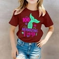thumbnail image 2 of HNMKIU T-Shirt Col Rond Imprimé pour Enfants Garçons et Filles - Manches Courtes Cool pour Tenue Décontractée et Aventures Quotidiennes, 2 of 4