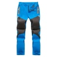 thumbnail image 2 of hengsof Children's Removable Trousers for Boys Girls Fashionable Outdoor Waterproof Windproof Hiking Pants Fashionable Zipper Pocket Pants, 2 of 5