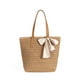 thumbnail image 1 of Bolsa de playa iSamzan grande tejida a mano de paja con bolsillo con cremallera, 1 of 9