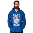 thumbnail image 5 of Street Fighter Vega Rage Cage USA Hoodie Hooded Sweatshirt Men Brisco Brands S, 5 of 6