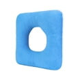 thumbnail image 3 of Square Coccyx Cushion 15" Pressure Relief Breathable Seat Pad Soft Cotton Decubit Support Pillow for Elderly Pregnant Postoperative Wheelchair Blue, 3 of 7