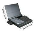 thumbnail image 7 of MAGIDEAL Workbench for Model Making Model Shelf Portable Storage Box Model Work Table Black, 7 of 7
