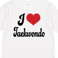 thumbnail image 4 of Inktastic I Love Taekwondo Gift Girls Long Sleeve Toddler T-Shirt, 4 of 5