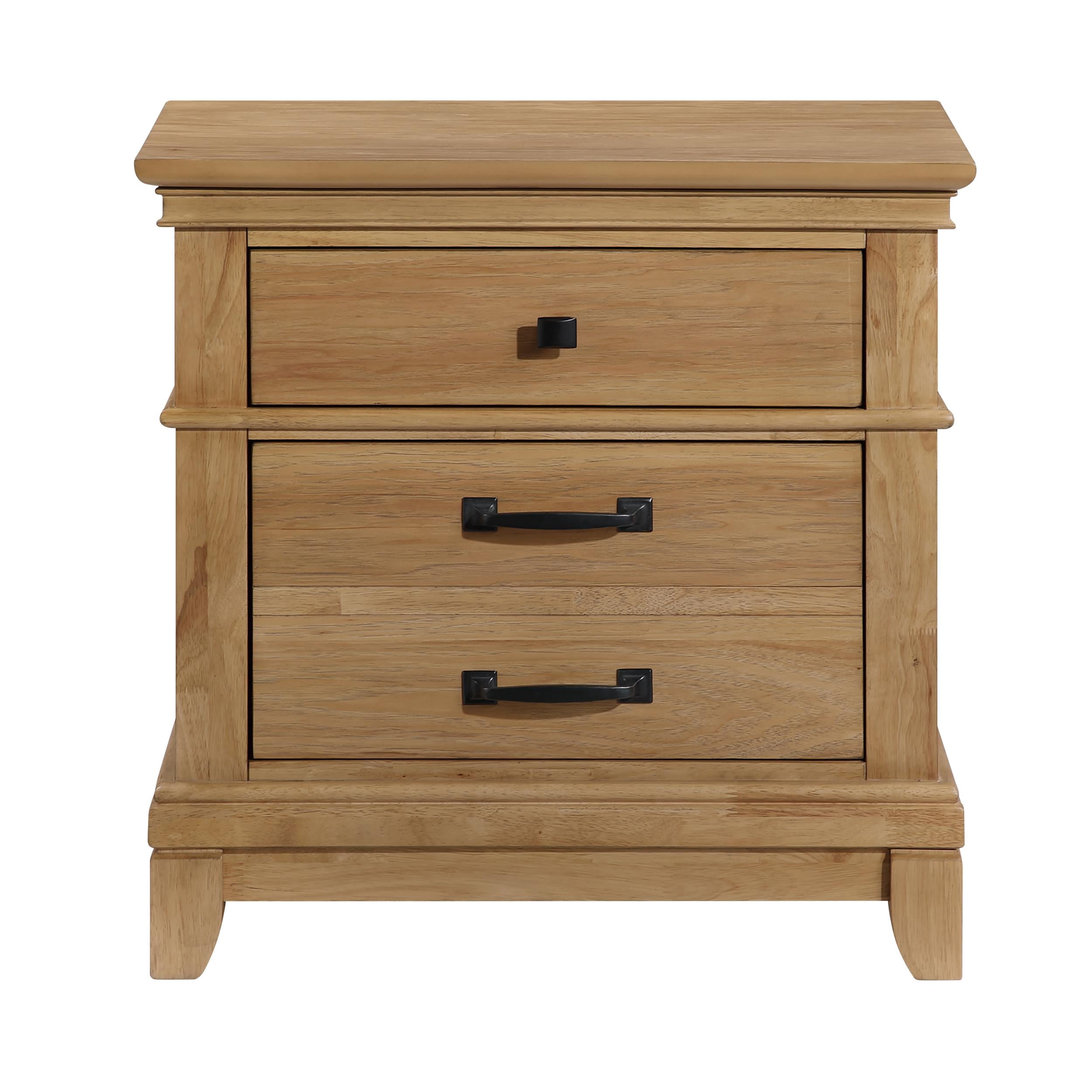 New Classic Furniture Sunstone Wood 3-Drawer Nightstand in Honey