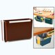 thumbnail image 4 of Papelera plegable de plegable Papelera de reciclaje colgante de plástico para armario de oficina Cocina Camping Magideal Papelera plegable, 4 of 7