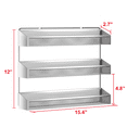 thumbnail image 3 of Fuleadture Set of 2 3 Tiers Spice Racks for Cabinets for Kitchen-Chrome, 3 of 7