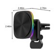 thumbnail image 3 of Tgbvmt 15W Car Wireless Charging, Magnetic Absorption RGB Ambient Light Fast Wireless Charging for iOS Phones Universal Compatibility Smart Magnetic Induction for Easy Charging in Cars Homes Offices, 3 of 8