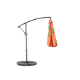 thumbnail image 5 of 10ft Offset Hanging Market Patio Umbrella w/Easy Tilt Adjustment, Polyester Shade, 8 Ribs for Backyard, Poolside, Orange, No Base, 5 of 9