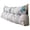 Light Grey, variant on Triangular Wedge Headboard Pillow with Removable Cover, Back Support Bolster for Sitting Up in Bed Reading, Body Positioning Bedrest Cushion with Side Pocket, Comfortable Home Pillow 31.5Inch