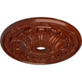 thumbnail image 3 of 30"OD x 3 7/8"ID x 3 1/4"P Flagstone Ceiling Medallion (Fits Canopies up to 3 7/8"), Hand-Painted Firebrick, 3 of 6