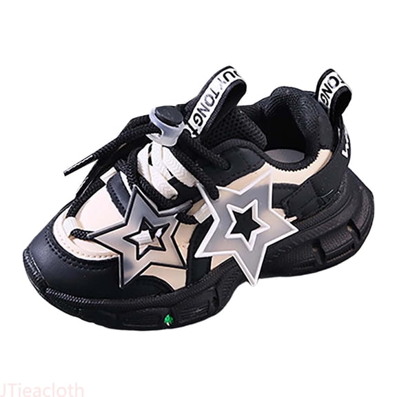 JTieacloth Girls' Lightweight Foam Sole Sneakers For Kids Cushioned Arch Support Casual Running Shoes For Girls(12M 6Y) Walking Sneakers,Sizes 6 Toddler
