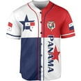 thumbnail image 2 of Personalized Panama Baseball Jersey Panama Camisa Shirt Panamanian Flag Jersey Panamanian Pride Jersey for Men (2XL), 2 of 6