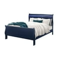 thumbnail image 4 of Global Furniture USA Traditional Charlie Blue Wood Queen Bed with LED, 4 of 4