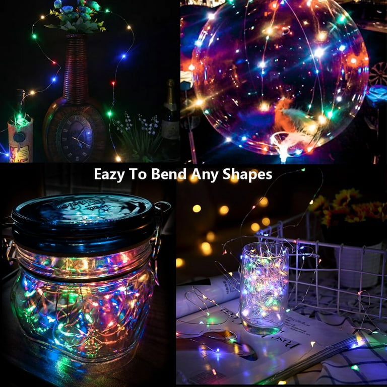 LED Light Star Moon Lights, Fairy Lights String 11 Feet, Battery