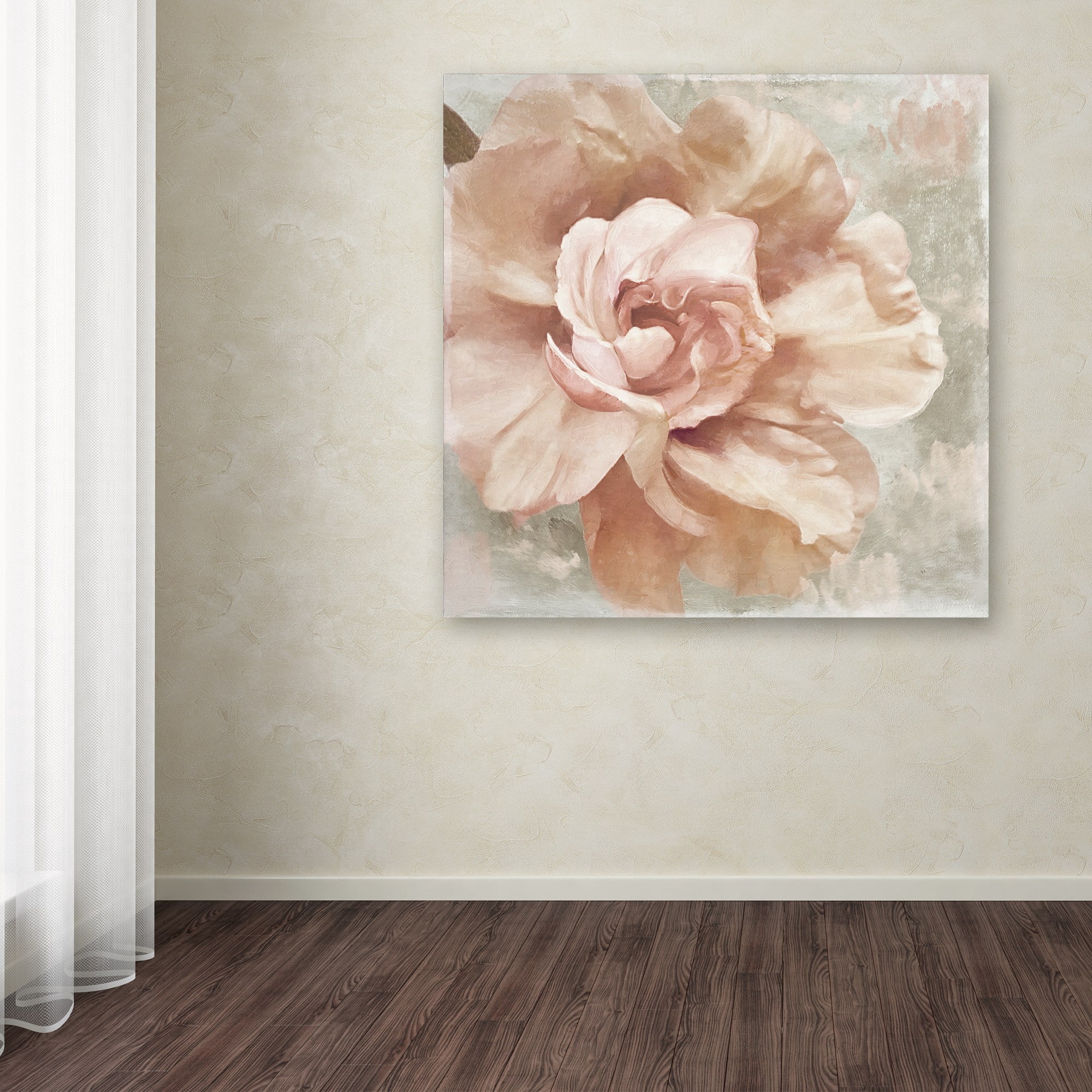 Trademark Fine Art "Petals Impasto I" Canvas Art by Color Bakery