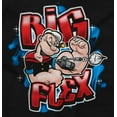 thumbnail image 2 of Airbrushed Popeye Cartoon Big Flex Men's Long Sleeve Tee T Shirt Brisco Brands S, 2 of 5