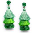 thumbnail image 1 of Boucles d'Oreilles à Pampilles Colorées Superposées Boho à Pampilles Superposées, 1 of 3