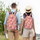 thumbnail image 4 of Disketp Bunny And Strawberry Mochila de Lona Estampada, Mochila Escolar de Viaje Ligera para Estudiantes y Portátil-Medium, 4 of 5