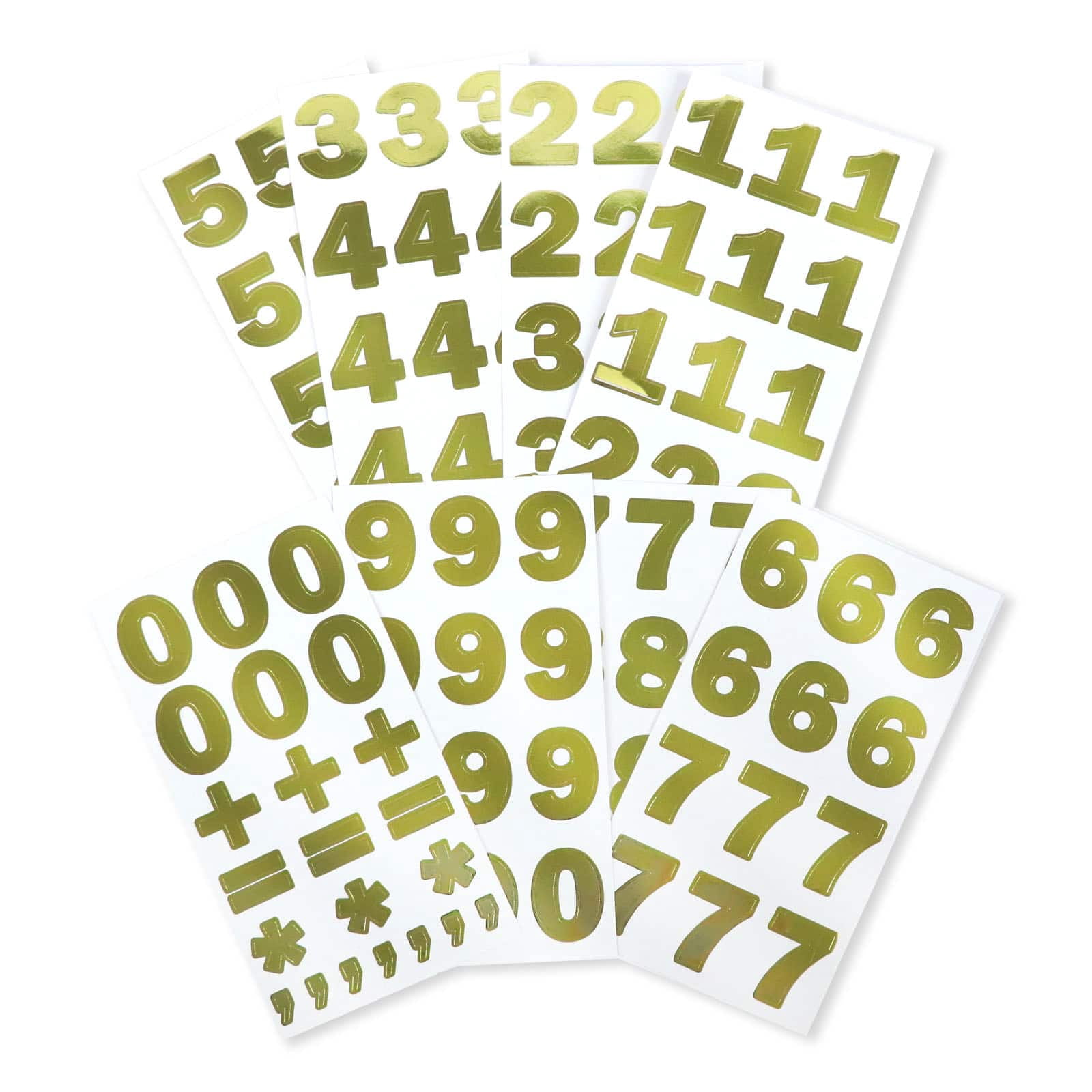 Recollections Gold Foil Number Stickers, 12 Pack