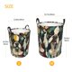 thumbnail image 3 of Fotbe Colorful Bulldog Duo Cesto de Ropa con Asas, Cesto Impermeable de Gran Capacidad, Bolsa de Lavado para Dormitorio, Cesto de Ropa con Ruedas y Asas-Small, 3 of 6