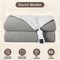 thumbnail image 5 of Heated Blanket Twin Size, Washable Heated Blanket Electric, Electric Blanket, Gray, 62" x 84", Blanket Warmer Heating blanket Heat Warming Blanket Electric Blanke Heater, 5 of 7