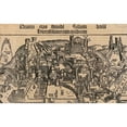 thumbnail image 2 of Vintage Maps 24x17 Black Modern Framed Museum Art Print Titled - Antique Map of Jerusalem, 2 of 4