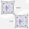 thumbnail image 3 of Kll Bouquet And Lavender Flowers Decorative Throw Pillow Covers Velvet Soft For Couch Sofa Bedroom Living Room Outdoor -18"X18", 3 of 8