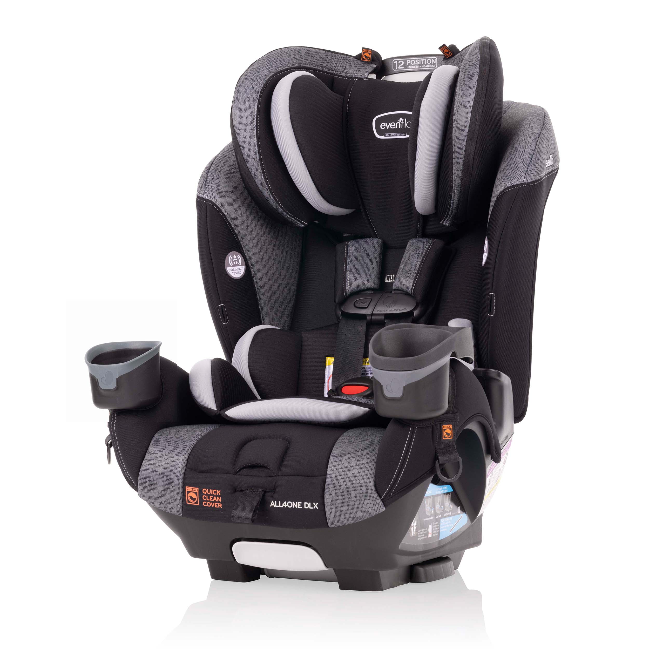 Evenflo EveryFit/All4One 3-in-1 Convertible Car Seat w/Quick Clean Cover (Latitude Gray)