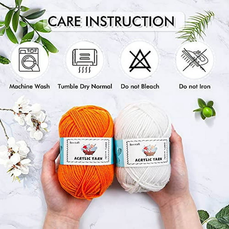 XSEINO Crochet Kit with Step-by-Step Video Tutorials，Premium Bundle  Includes 12 Roll x50Yard Acrylic Yarn Balls, 12 Crochet Hooks, Crochet Bag  and All