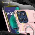 thumbnail image 6 of for Motorola Moto G Stylus 5G 2025/2026, Military Grade Shockproof Bumper Rugged Rotating Stand Ring Holder Anti-Scratch Magnetic Cover Compatible with Car Mount Case,Pink, 6 of 11