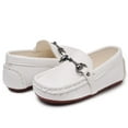 thumbnail image 2 of Odema Toddler Boys Soft Split Leather Slip-On Loafer Boat Dress Shoes, 2 of 6