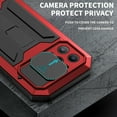 thumbnail image 5 of Dteck Case for iPhone 13 Pro,Shockproof Armor Rubber Rugged Heavy Duty Kickstand Tempered Glass Screen Protection Full Body Cover Camera Slide Protector Case,Red, 5 of 8