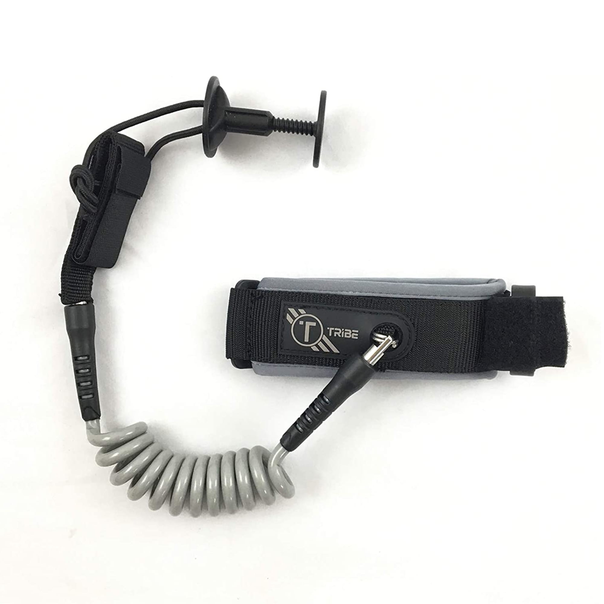 TUG Bodyboard basic Blue coiled wrist leash 3 cuff sizes 
