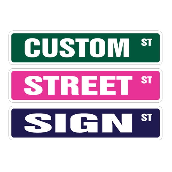 CUSTOM STREET SIGN your own text personalized gift kid child boy girl any signs