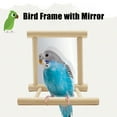 thumbnail image 6 of Pet Bird Mirror With Perch Wooden Play Toy For Parrots Parakeet Cage U.K-Fast M3H2, 6 of 8