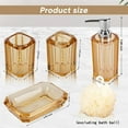 Household Bath Accessories Set,4Pieces Acrylic Bathroom Decor Set