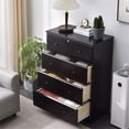 thumbnail image 4 of Better Home Products Isabela Commode à 4 Tiroirs en Bois de Pin Massif, Fini Tabac, 4 of 8