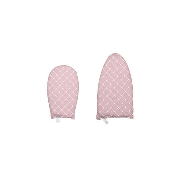 Bearachild 2 piezas de guantes de vapor para ropa, ropa impermeable de algodón, tabla de planchar, funda transpirable, reemplazo portátil rosa Type3 NO3
