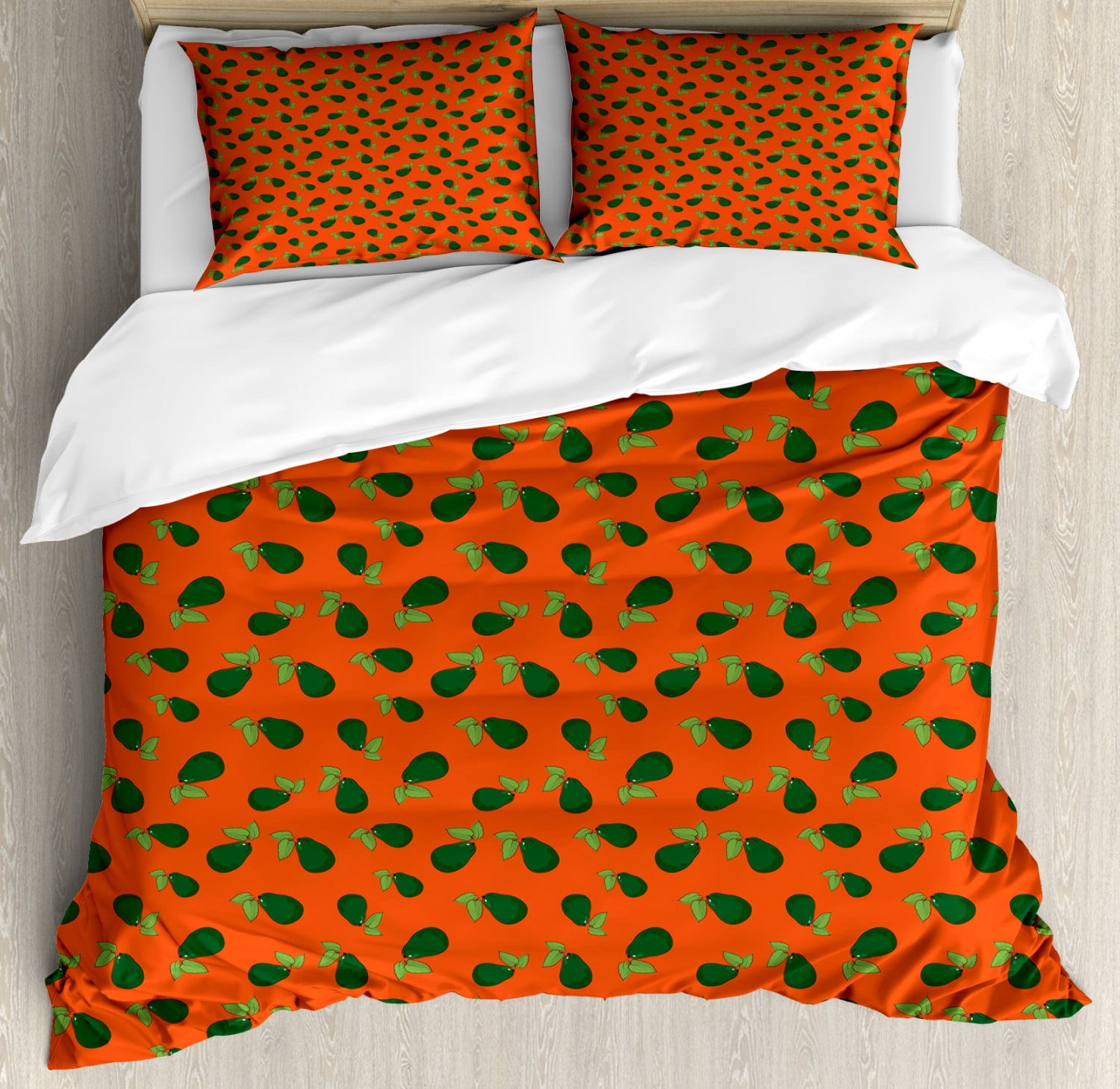 Avocado King Size Duvet Cover Set Comic Figures Of Avocados