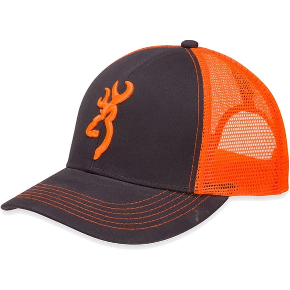 Browning Flashback Cap Charcoal/Neon Orange
