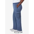 thumbnail image 3 of KingSize Men's Big & Tall Fleece Cargo Sweatpants, 3 of 5
