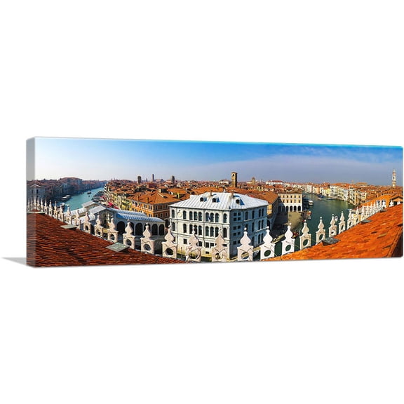 ARTCANVAS Venice Italy Skyline Panoramic Canvas Art Print - Size: 36" x 12" (1.50" Deep)