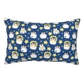 thumbnail image 1 of Fotbe Star Penguin Funda de Almohada Decorativa Estilo Occidental, Lujo en Algodón, Fundas para Almohadas King, Cojín Estampado para Decoración del Hogar-20"x30", 1 of 6