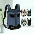 thumbnail image 4 of Adjustable Cat Carrier Bag Pet Double Shoulder Backpack Portable Bag Outdoor Travel Camping Hiking Cat Bag Dog Bag, 4 of 10