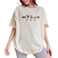 thumbnail image 3 of USA Country Western T-Shirt, Vintage Cowboy Americana Patriotic Tee with Pickup Truck Eagle Boots Flag, Unisex Comfort Colors Style, 3 of 7